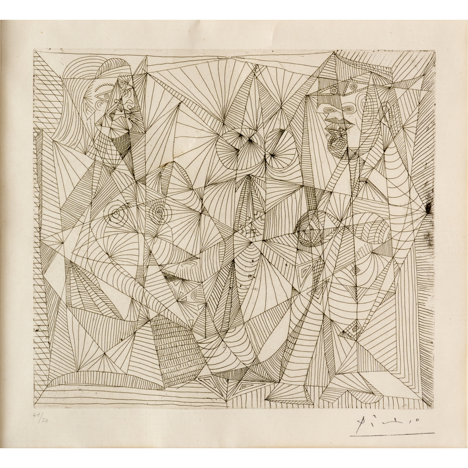PABLO PICASSO (AFTER), ETCHING,