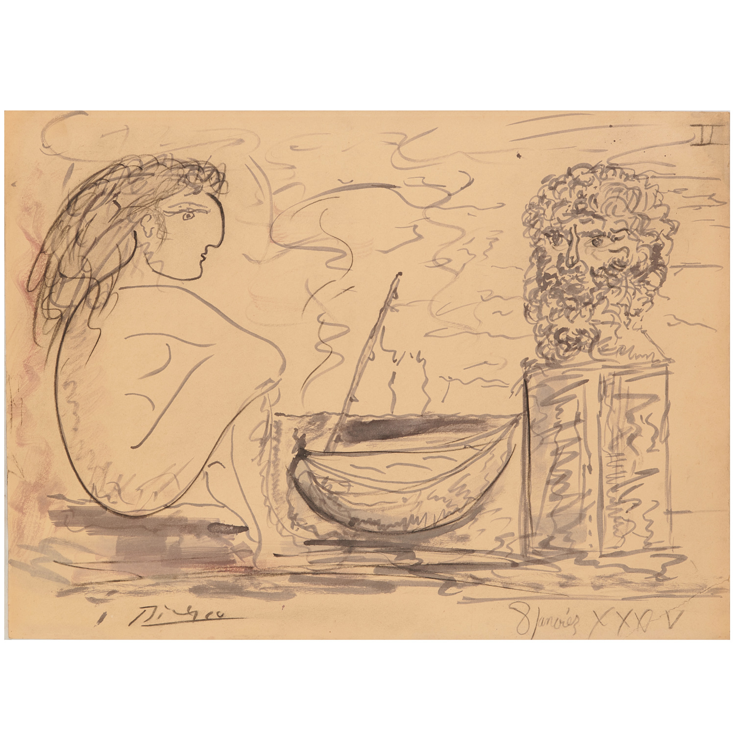 PABLO PICASSO (ATTRIB.), DRAWING