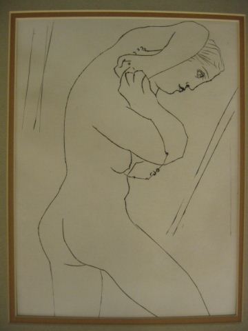 Pablo Picasso Drypoint ''Nude''from