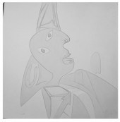 PABLO PICASSO, ETCHED GLASS PA