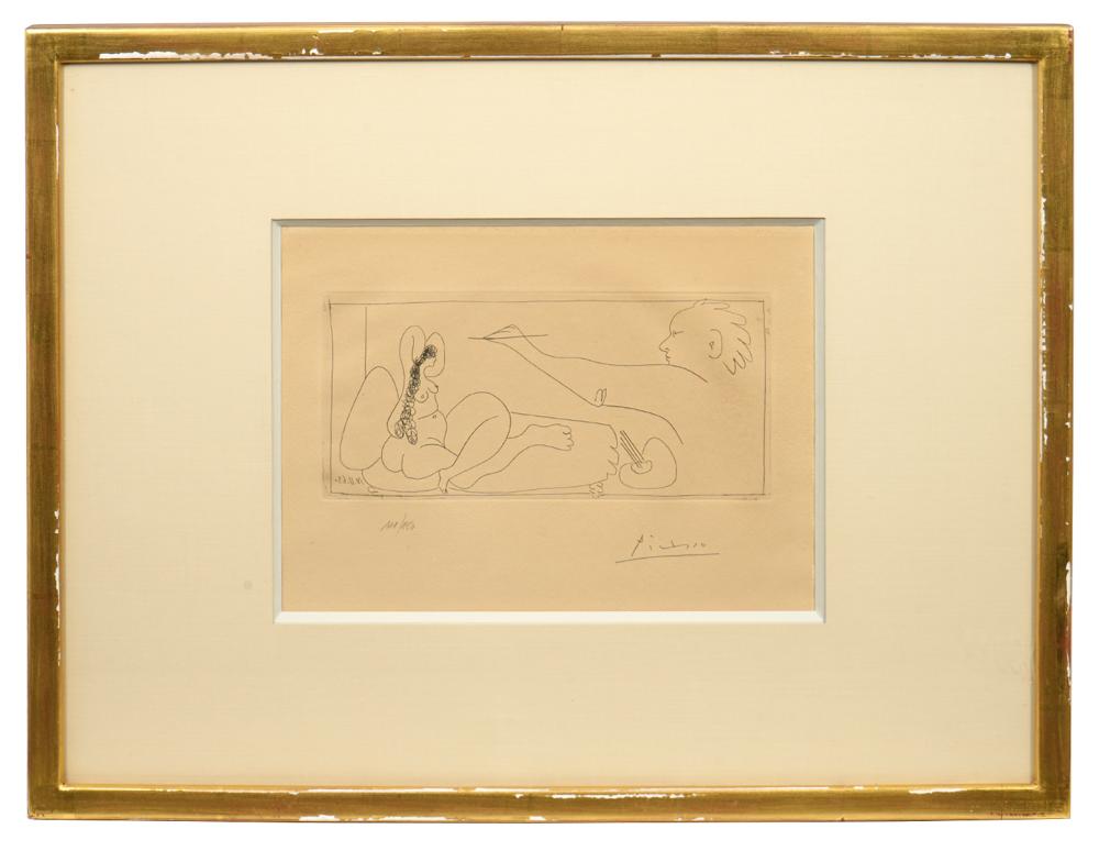 PABLO PICASSO ETCHING 'LES DAMES DE