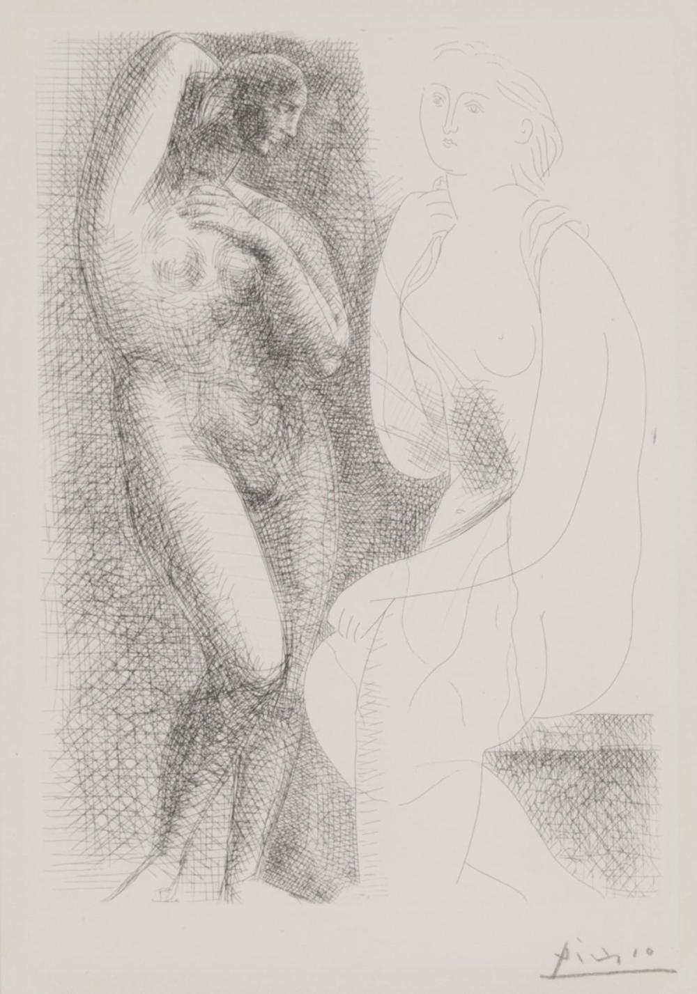 PABLO PICASSO ETCHING ON LAID