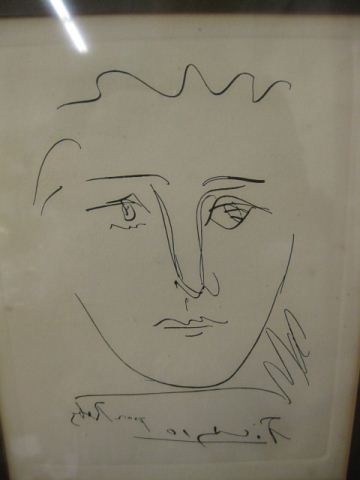 Pablo Picasso etching ''Pour Roby''