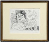 Pablo Picasso etching (Spanish