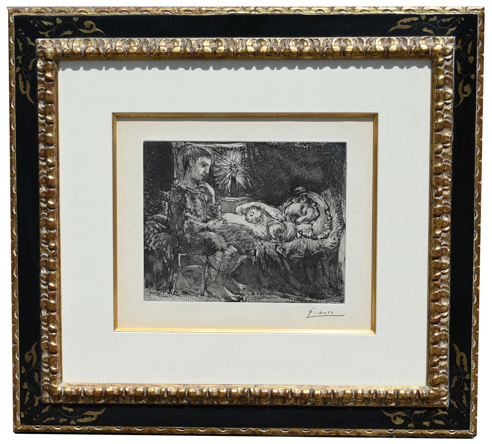 PABLO PICASSO "GARCON ET DORMEUSE A