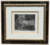 PABLO PICASSO "GARCON ET DORME