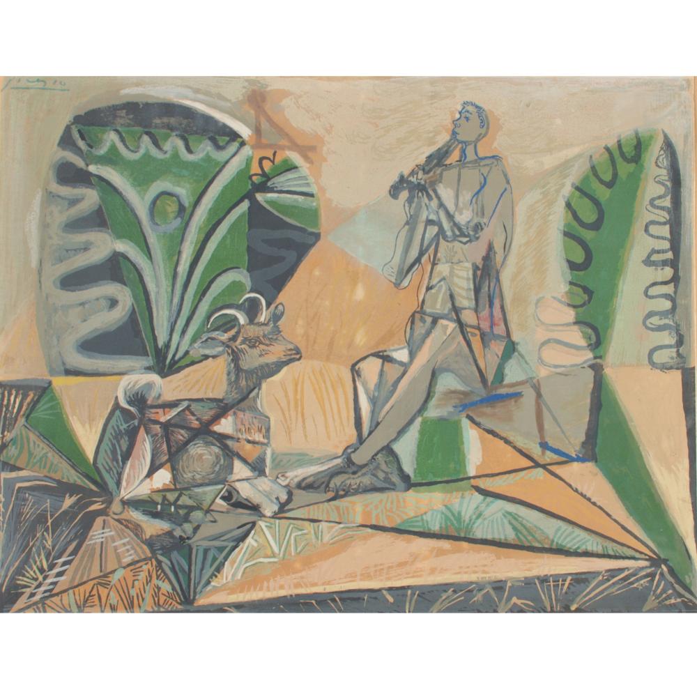 PABLO PICASSO, GOAT WITH SHEPHERD