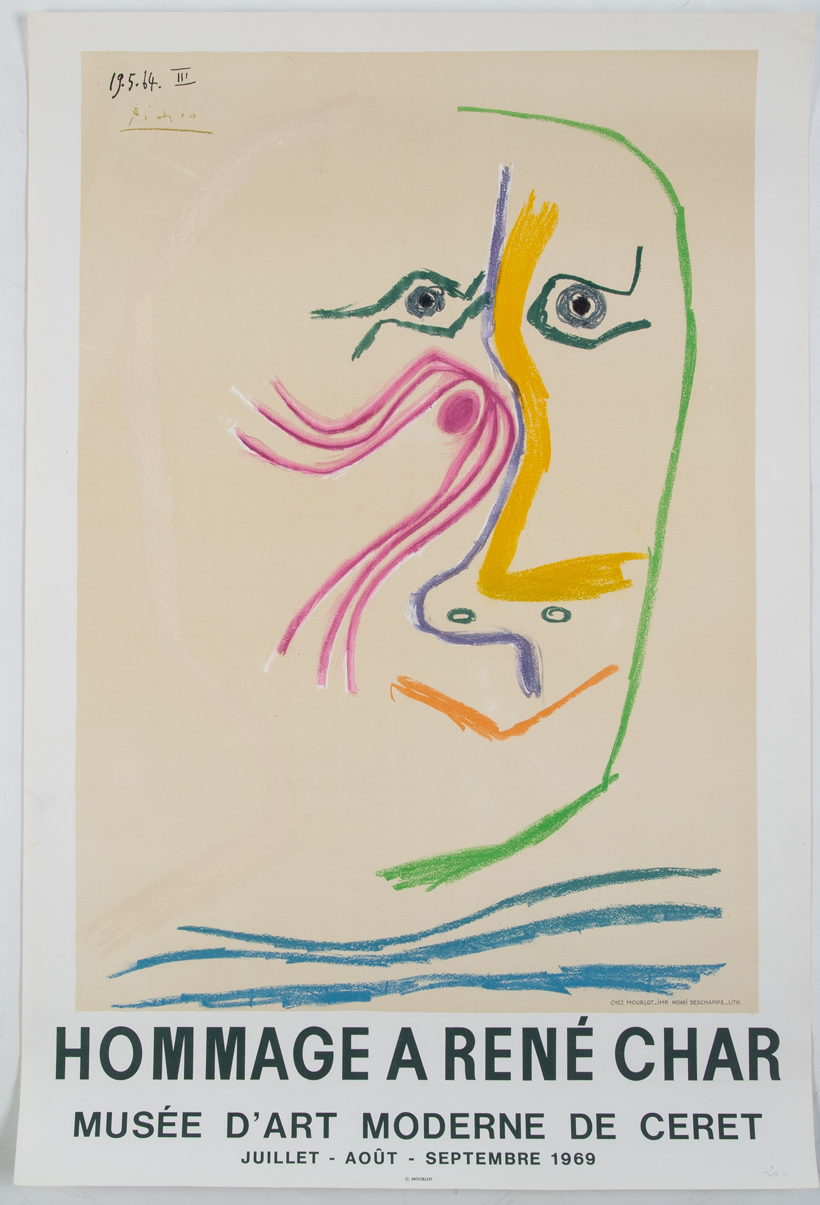 PABLO PICASSO. "HOMMAGE A RENE