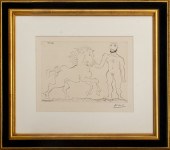 PABLO PICASSO "HOMME NU DEBOUT