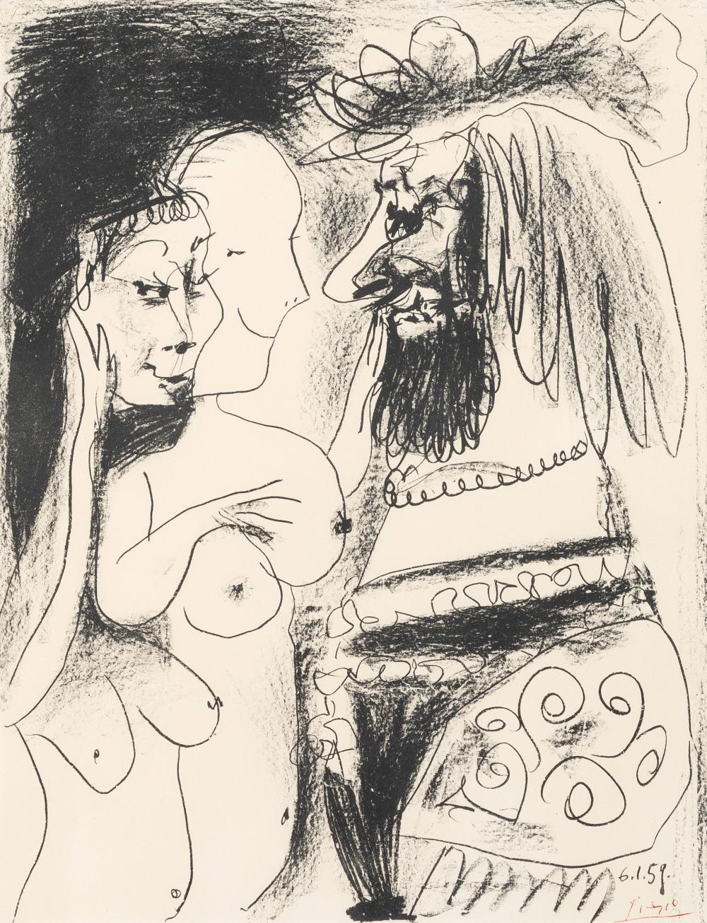 PABLO PICASSO, LE VIEUX ROI,