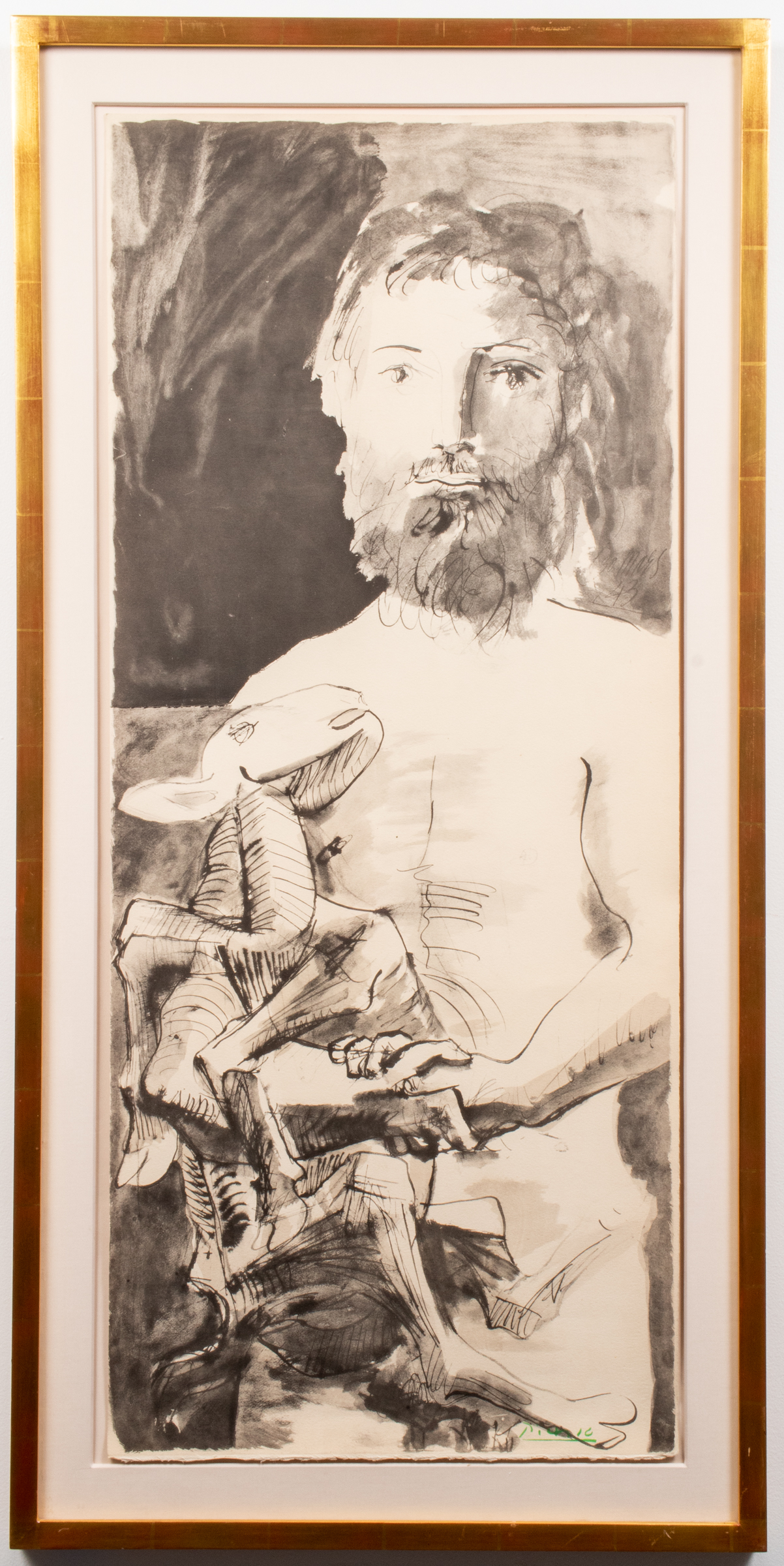 PABLO PICASSO "MAN WITH LAMB"