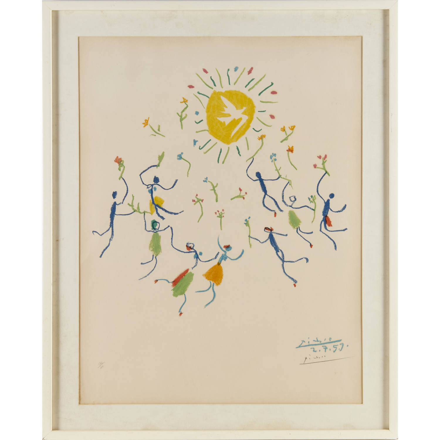 PABLO PICASSO, SIGNED COLOR
