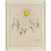 PABLO PICASSO, SIGNED COLOR LI