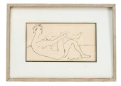 PABLO PICASSO SIGNED INK DRAWI