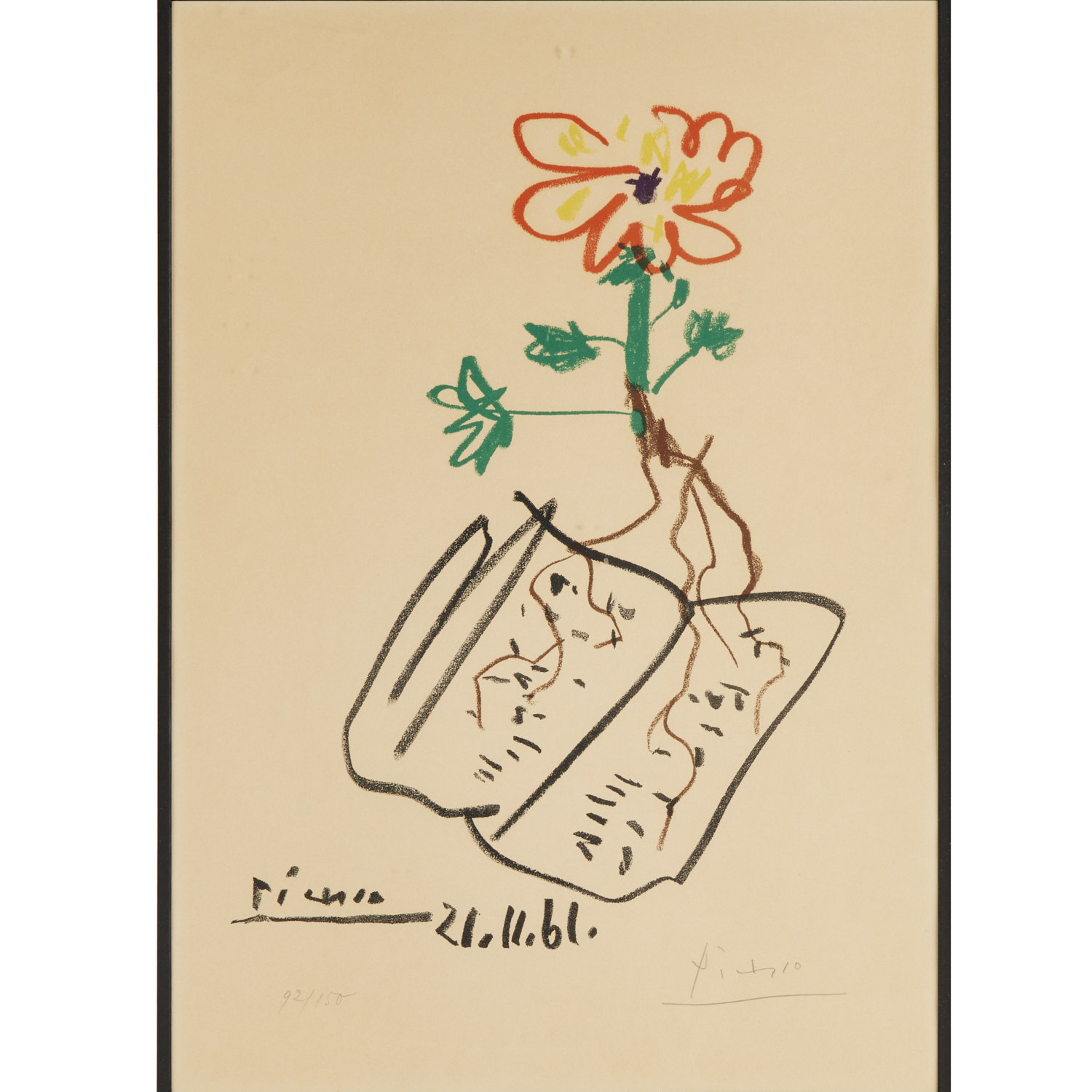 PABLO PICASSO, SIGNED LITHOGRAPH,