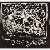 PABLO PICASSO "TOROS EN VALLAU