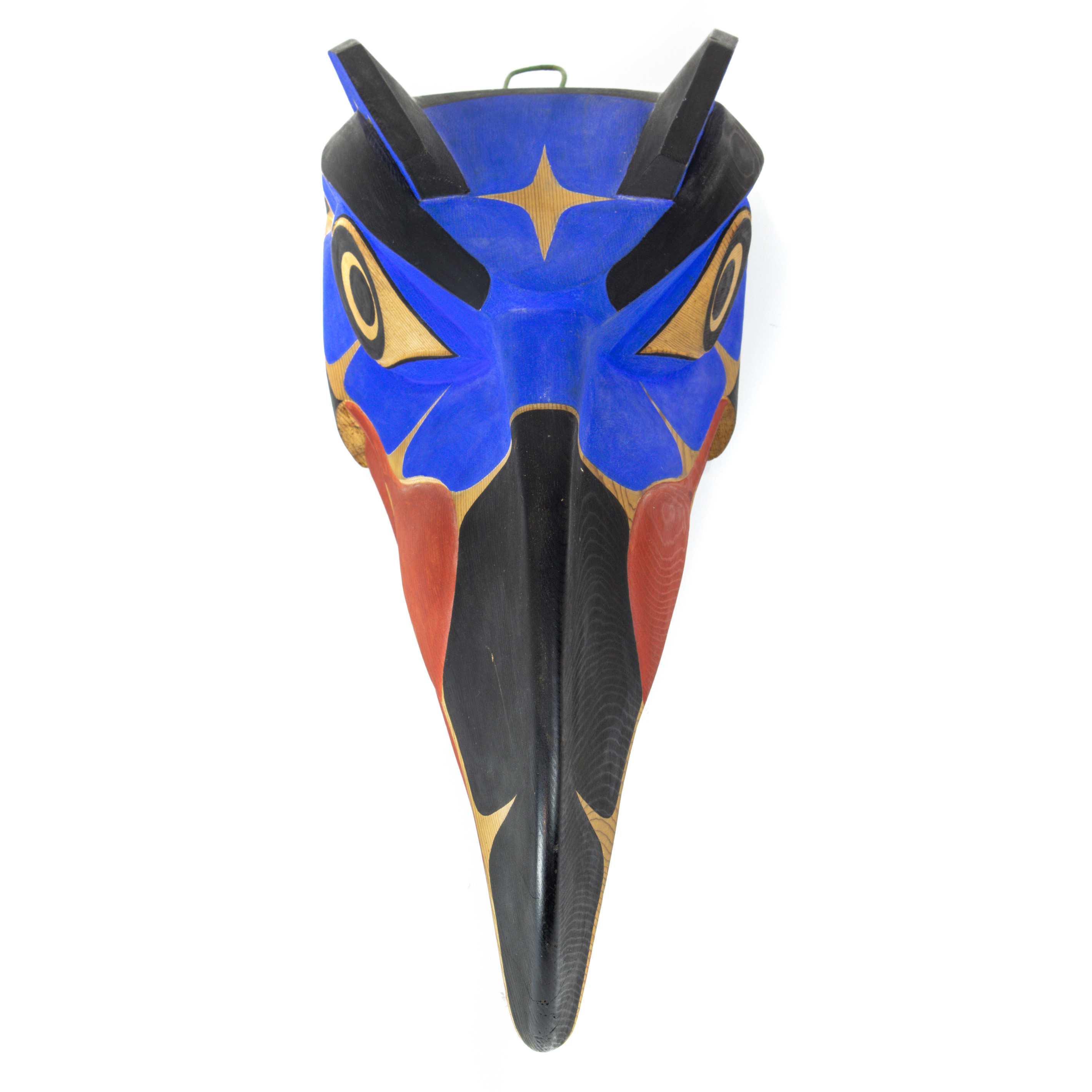 PACIFIC NORTHWEST BIRD MASK, SIGNED