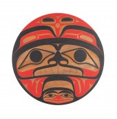 PACIFIC NW COAST ROUND CARVED