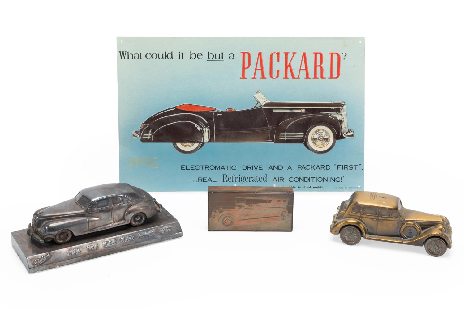 PACKARD PAPERWEIGHT, BANK, PRINTING
