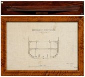 Paddle steamship, half hull, l