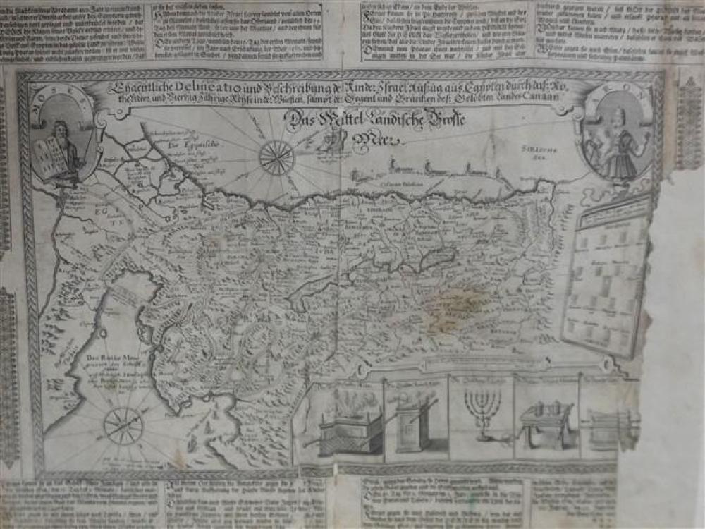 PAGE FROM GERMAN BIBLE, CIRCA 1665,