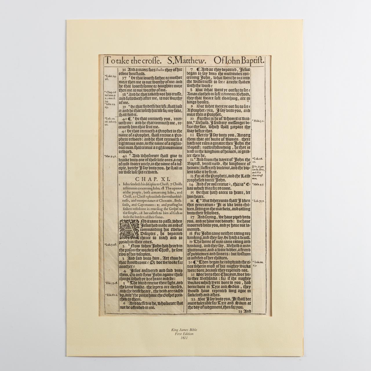 PAGE FROM ORIGINAL KING JAMES