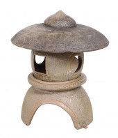 Pagoda form terracotta glazed