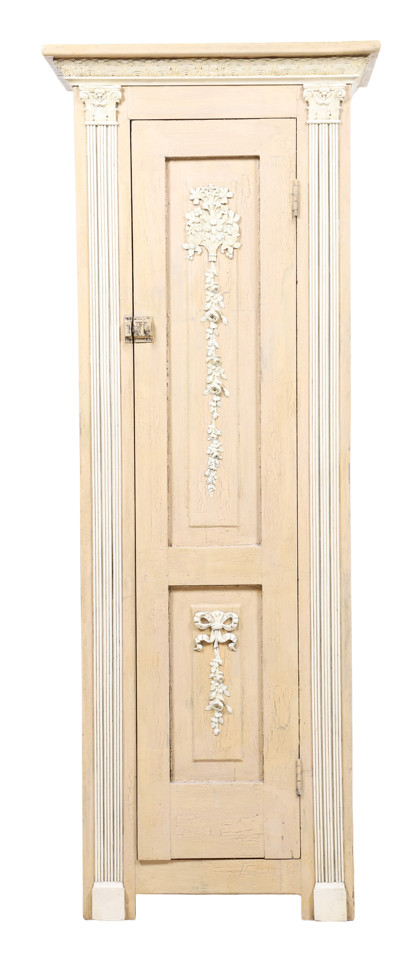 Paint decorated 1 door cabinet,