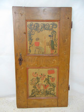 PAINT DECORATED 2 PANEL  DOOR
