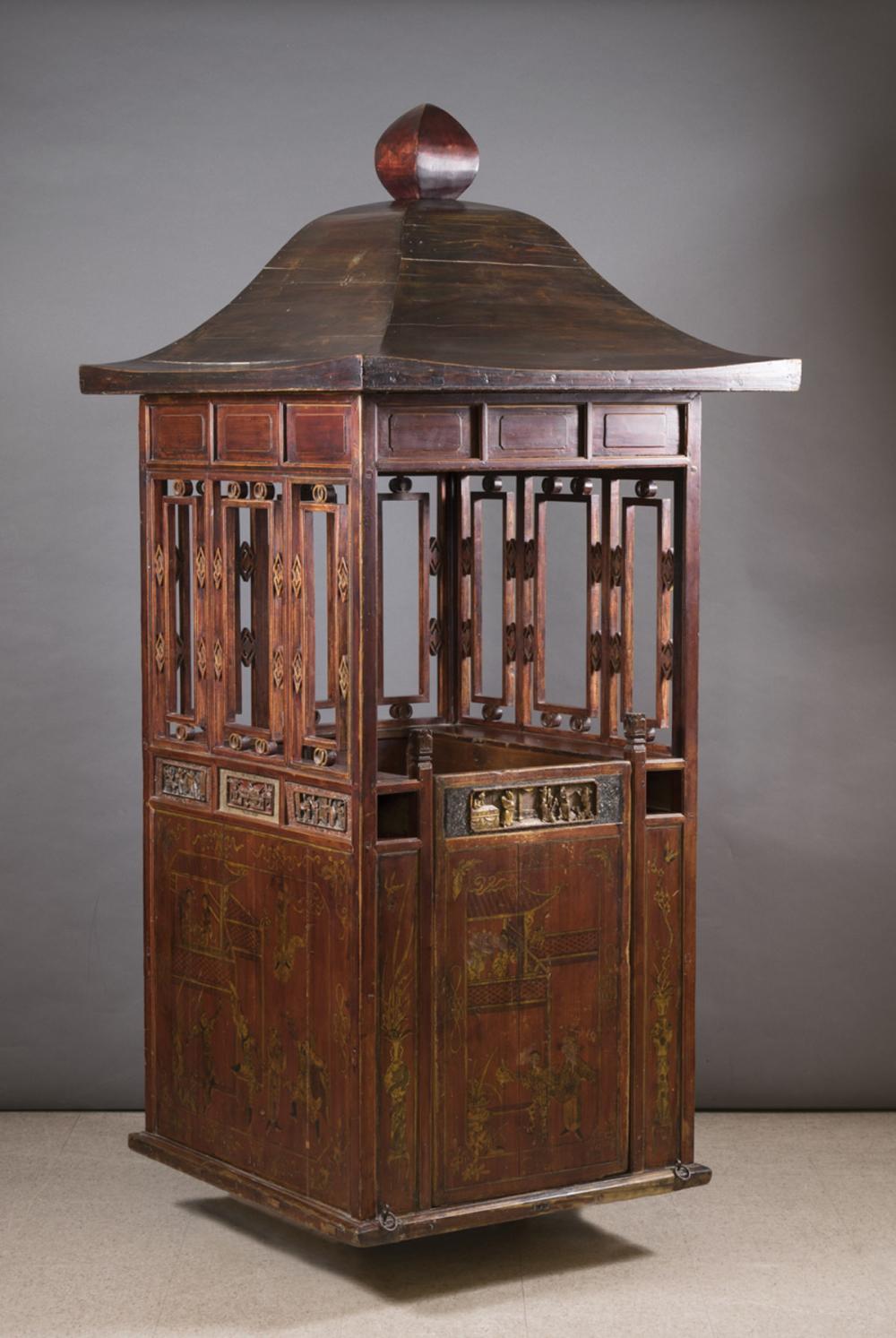 PAINT-DECORATED AND CARVED WOOD