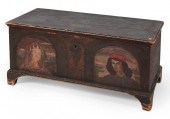 PAINT-DECORATED BLANKET CHEST
