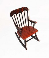 PAINT DECORATED CHILD'S ROCKER
