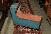 PAINT DECORATED CRADLE. Americ