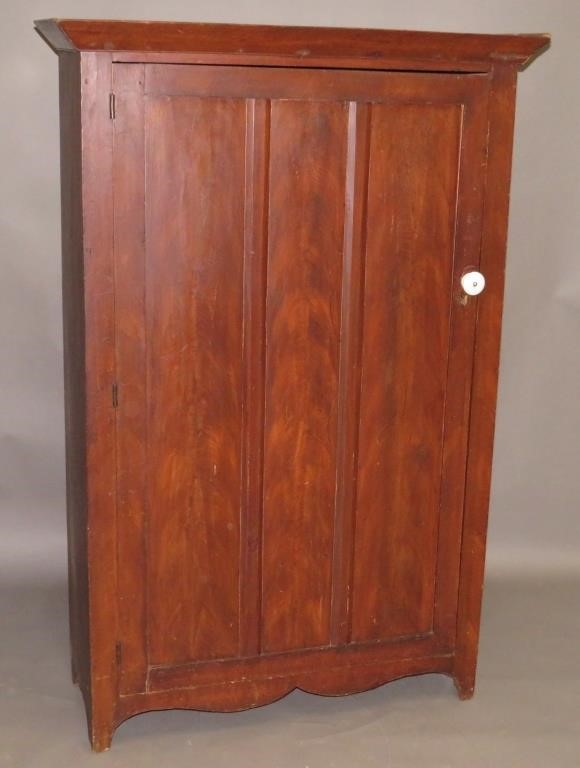 PAINT DECORATED CUPBOARDca. 1840;