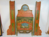 PAINT DECORATED DAYBED, HEADBO