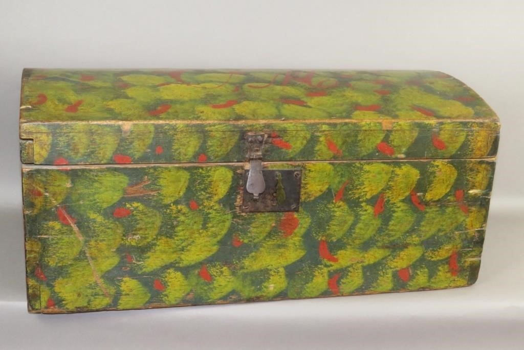 PAINT DECORATED DOVETAILED DOMED