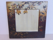 PAINT DECORATED FRAMED MIRROR,