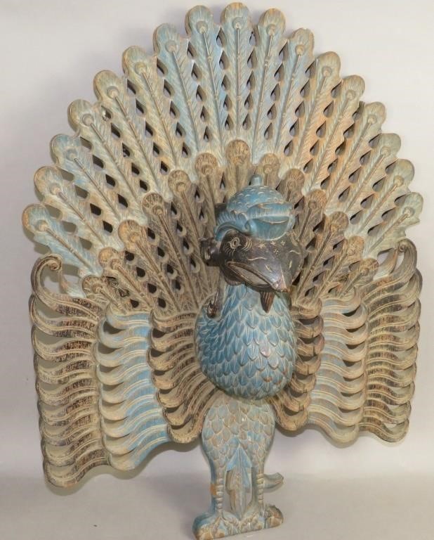 PAINT DECORATED FRETWORK AND CARVED