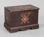 Paint-Decorated Lift-Top Chest