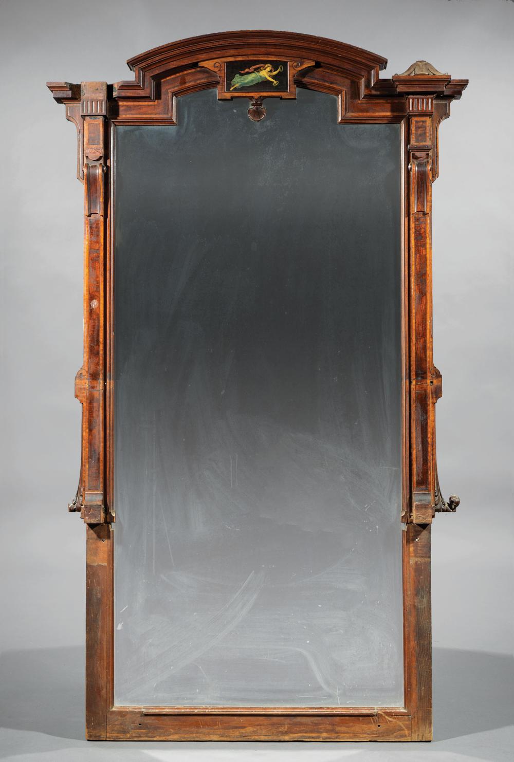 PAINT-DECORATED MAHOGANY, MAPLE