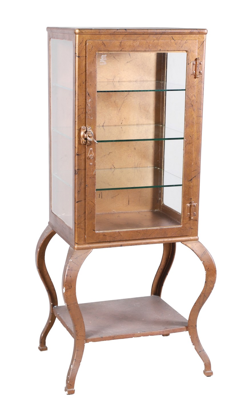 Paint decorated metal display,