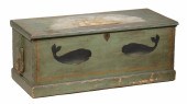 PAINT DECORATED SEA CHEST 19th