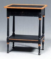 Paint decorated stand, white p