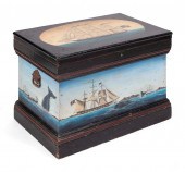 PAINT-DECORATED TOOL CHEST LAT