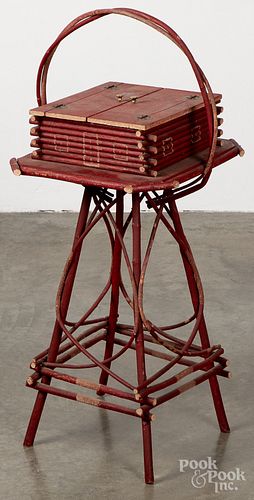 PAINTED ADIRONDACK TWIG END