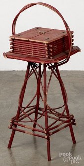 PAINTED ADIRONDACK TWIG END ST
