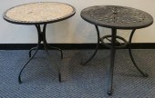 PAINTED ALUMINUM DINETTE TABLE