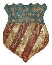 Painted and carved American sh