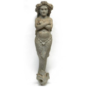 PAINTED AND CARVED WALNUT MERM