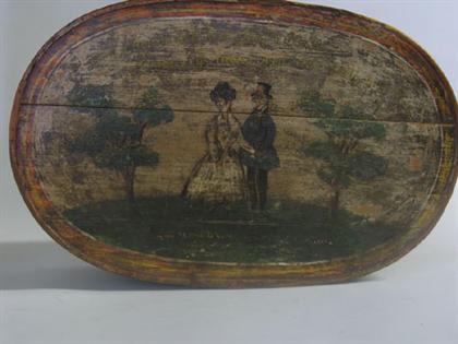 Painted and decorated bride's box